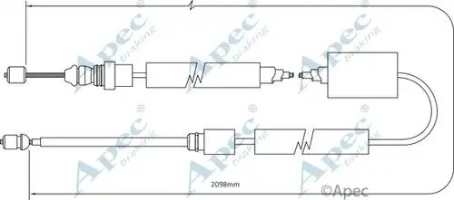 жило за ръчна спирачка APEC CAB1370