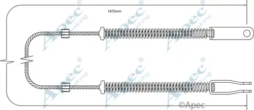 жило за ръчна спирачка APEC CAB1392