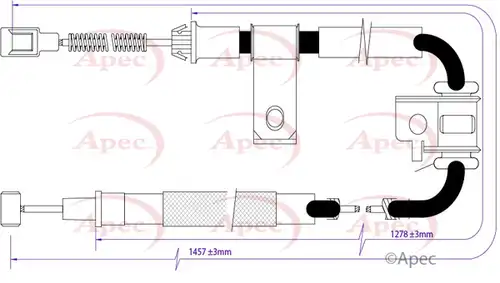 жило за ръчна спирачка APEC CAB1446