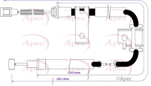 жило за ръчна спирачка APEC CAB1447