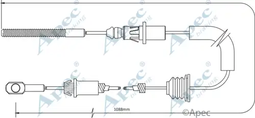 жило за ръчна спирачка APEC CAB1481