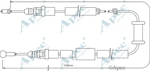 жило за ръчна спирачка APEC CAB1482