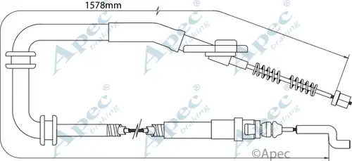 жило за ръчна спирачка APEC CAB1514