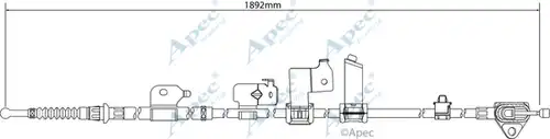 жило за ръчна спирачка APEC CAB1540