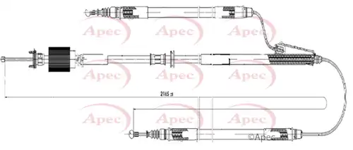 жило за ръчна спирачка APEC CAB1614