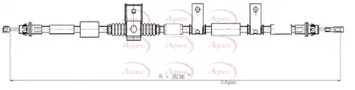 жило за ръчна спирачка APEC CAB1619