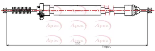 жило за ръчна спирачка APEC CAB1622