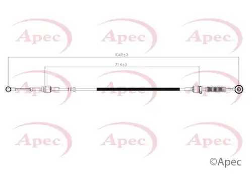 въжен механизъм, ръчна трансмисия APEC CAB7050