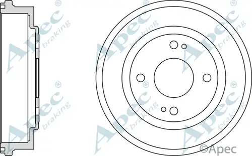 спирачен барабан APEC DRM9128