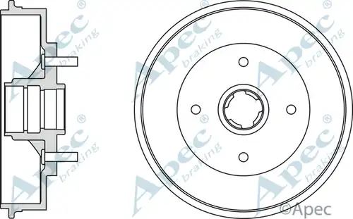 спирачен барабан APEC DRM9516