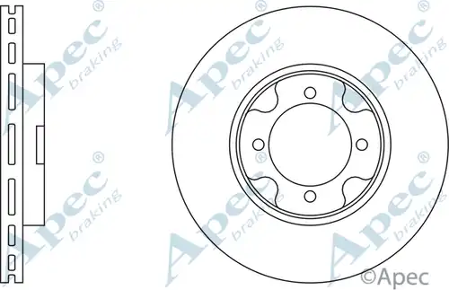 спирачен диск APEC DSK160