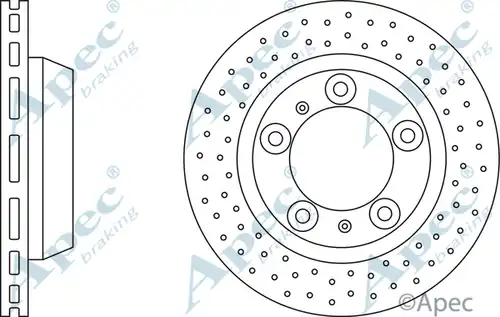 спирачен диск APEC DSK2689