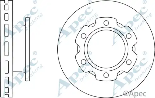 спирачен диск APEC DSK2881