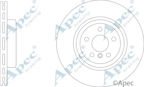 спирачен диск APEC DSK3319B