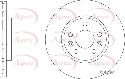 спирачен диск APEC DSK3548