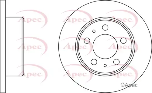 спирачен диск APEC DSK3777