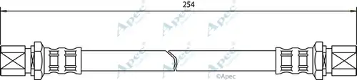 спирачен маркуч APEC HOS3025