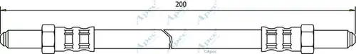 спирачен маркуч APEC HOS3106