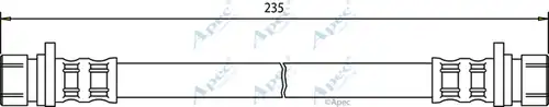 спирачен маркуч APEC HOS3221