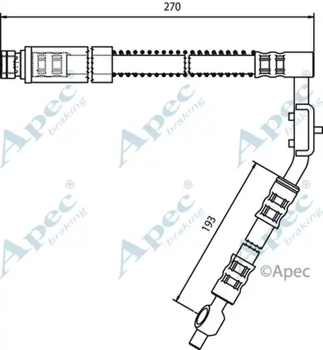спирачен маркуч APEC HOS3265