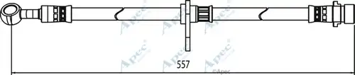 спирачен маркуч APEC HOS3992