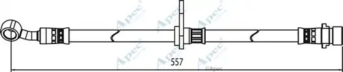 спирачен маркуч APEC HOS3993