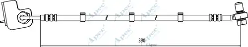 спирачен маркуч APEC HOS4009