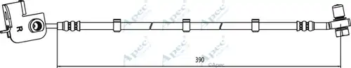 спирачен маркуч APEC HOS4010