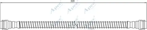 спирачен маркуч APEC HOS4165