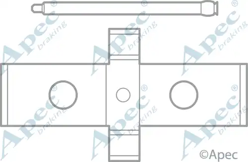 комплект принадлежности, дискови накладки APEC KIT1095