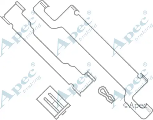 комплект принадлежности, дискови накладки APEC KIT556