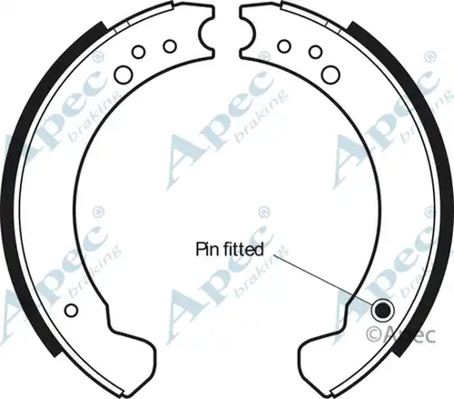 комплект спирачна челюст APEC SHU267