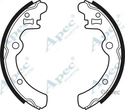 комплект спирачна челюст APEC SHU445