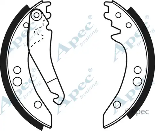 комплект спирачна челюст APEC SHU640