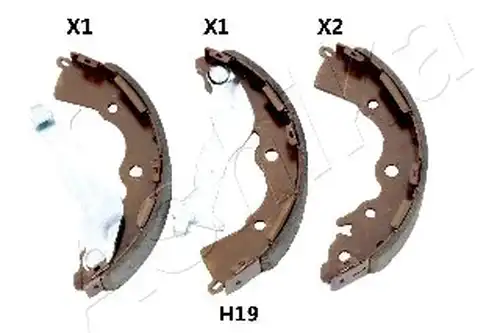 комплект спирачна челюст ASHIKA 55-0H-H19