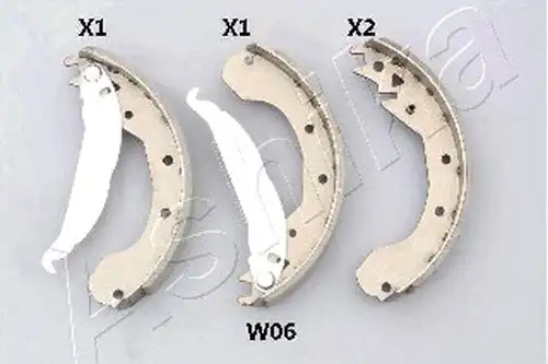 комплект спирачна челюст ASHIKA 55-0W-W06