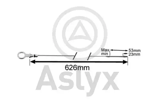 пръчка за измерване нивото на маслото Aslyx AS-506861