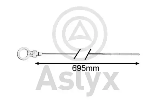 пръчка за измерване нивото на маслото Aslyx AS-521044