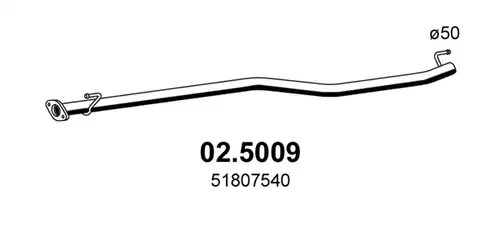 изпускателна тръба ASSO 02.5009