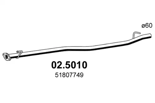 изпускателна тръба ASSO 02.5010