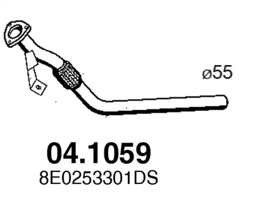 изпускателна тръба ASSO 04.1059