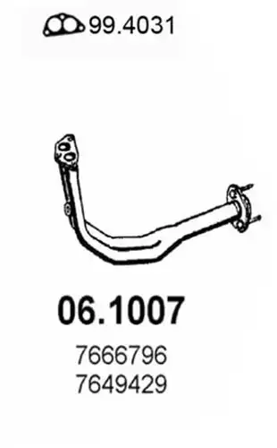 изпускателна тръба ASSO 06.1007