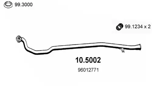 изпускателна тръба ASSO 10.5002