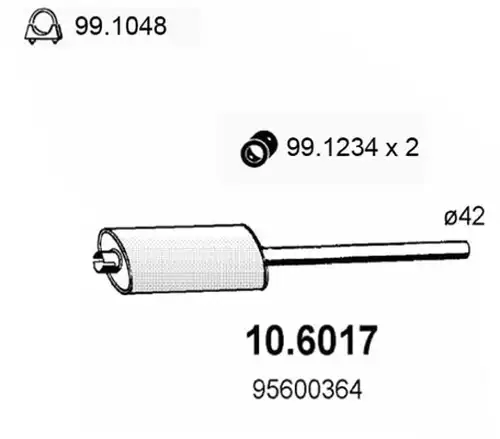 средно гърне ASSO 10.6017