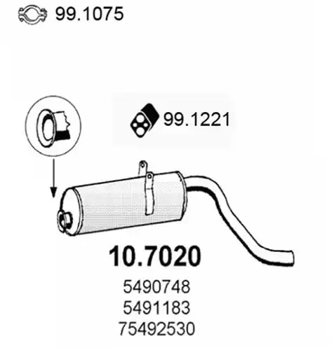 крайно гърне ASSO 10.7020