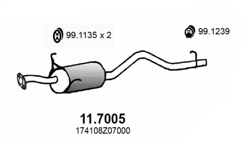 крайно гърне ASSO 11.7005