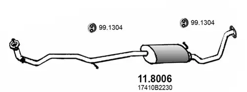 средно, задно гърне ASSO 11.8006