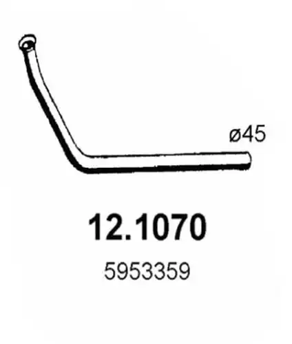 изпускателна тръба ASSO 12.1070