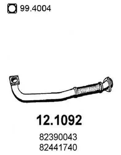 изпускателна тръба ASSO 12.1092