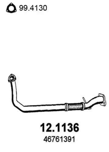 изпускателна тръба ASSO 12.1136